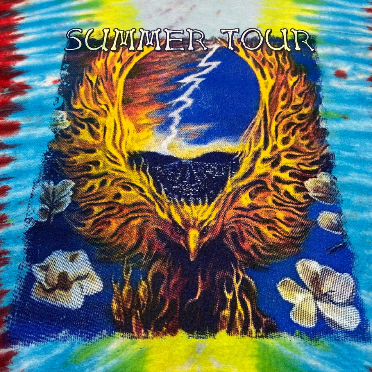 GRATEFUL DEAD風 グレイトフルデッド風 タイダイ染め バンドTシャツ 