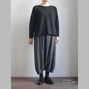 wool sarrouel pants　ウールサルエルパンツ　evam eva