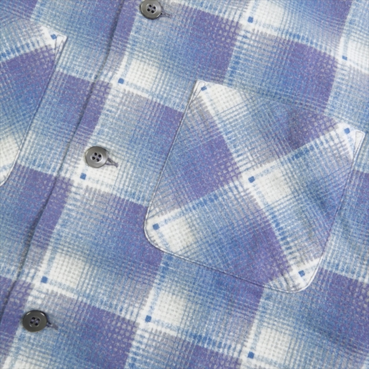 OMBRE CHECK SHIRT blue size1 subculture - シャツ