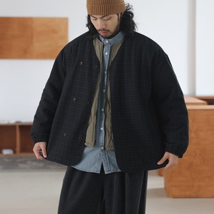 ダブルボタン チェックジャケット A2028