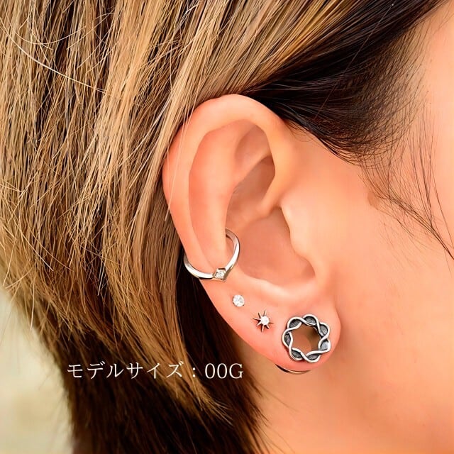 メンズ 本物保証 Pt900 天然ダイヤモンド 0.5ct 片耳ピアス グレー系
