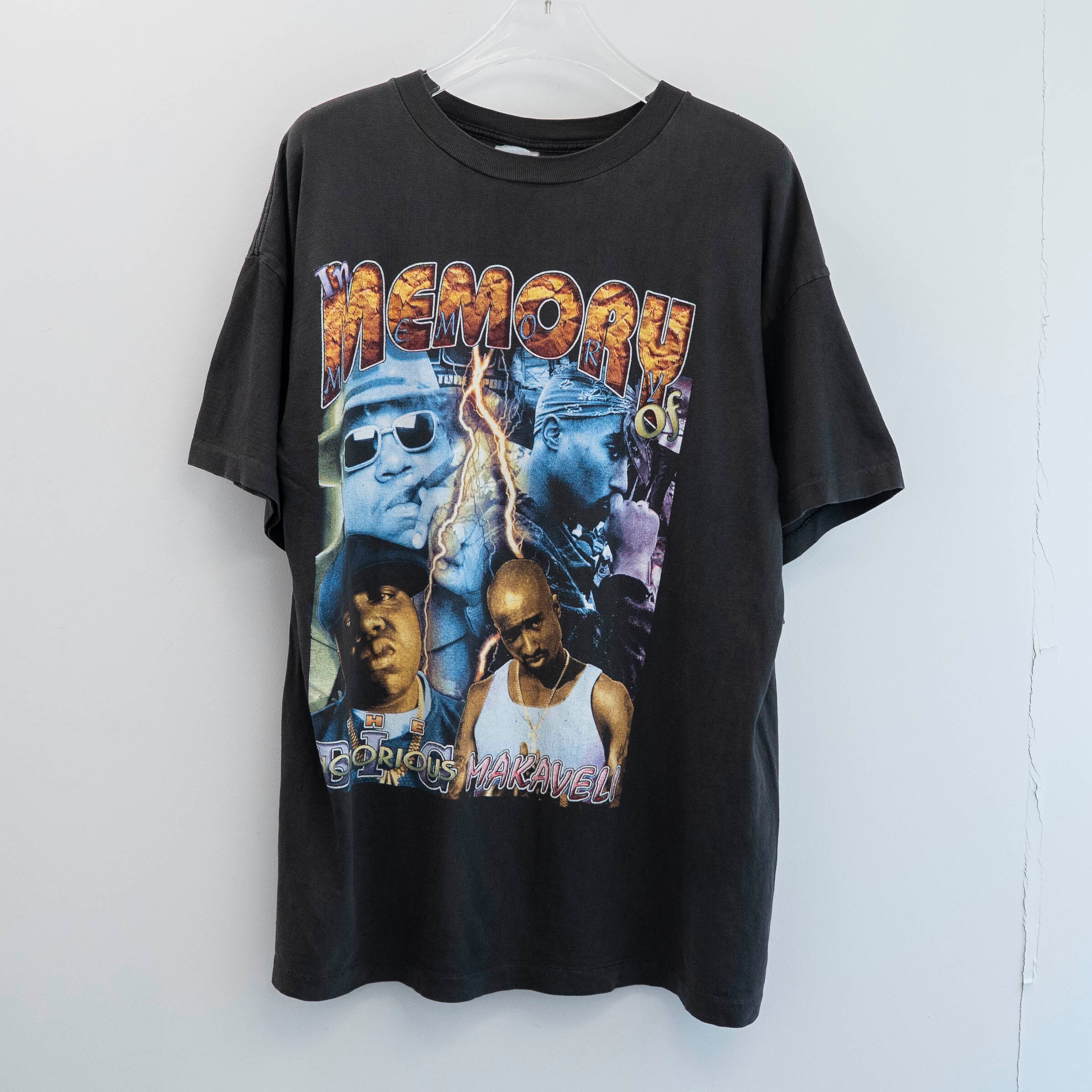 Notorious B.I.G & 2Pac " Please Stop The Violence "Faded Tag XXL【A5-60】