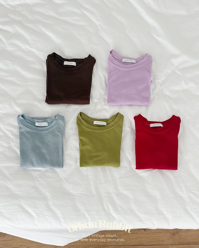 【取寄】urban rabbit｜aw soft slim tee｜AWモチモチスリムTシャツ｜XS-JM｜kids&jr｜26 autumn