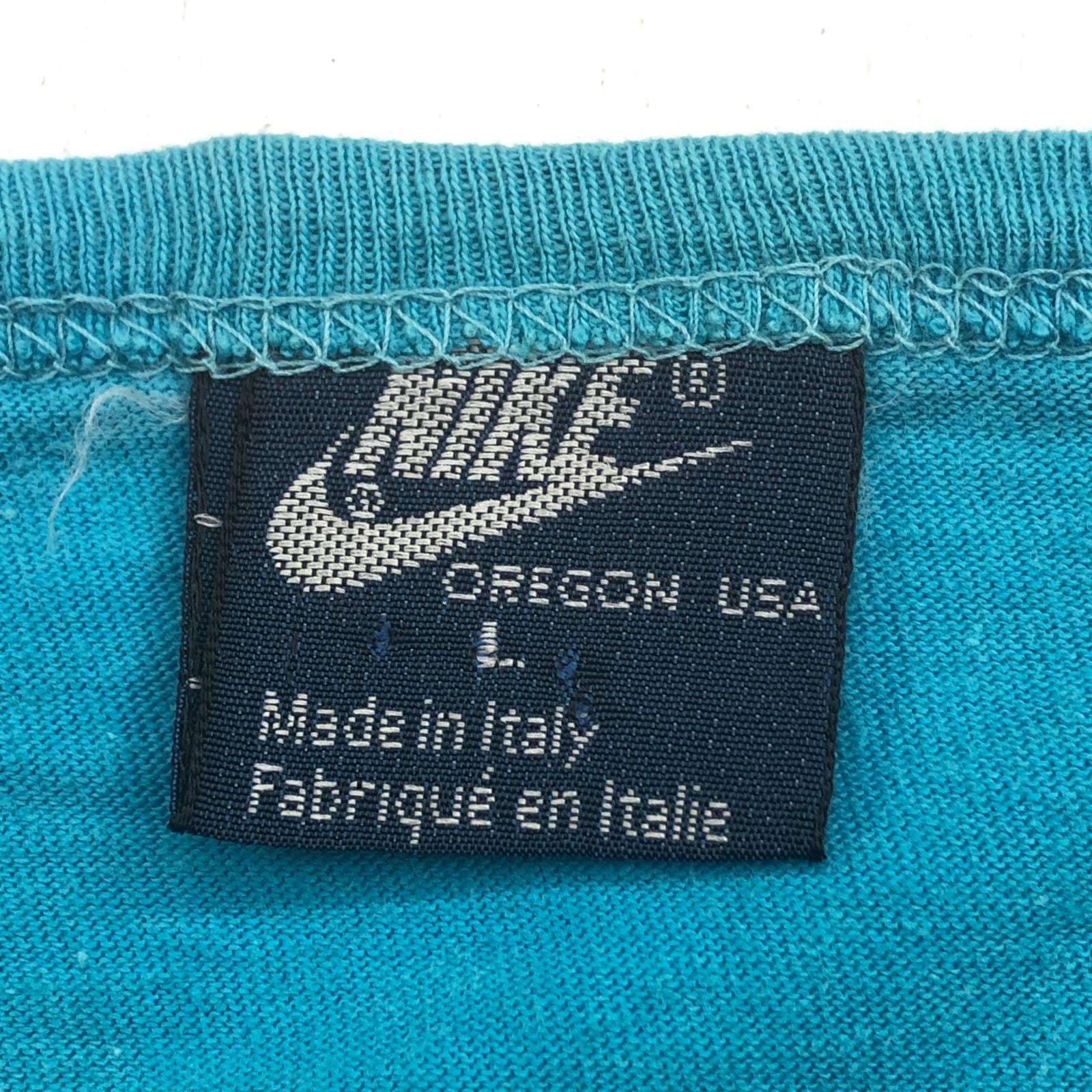 NIKE ナイキ 80年代 イタリア製 紺タグ 3連 トリプル スウッシュ ロゴ