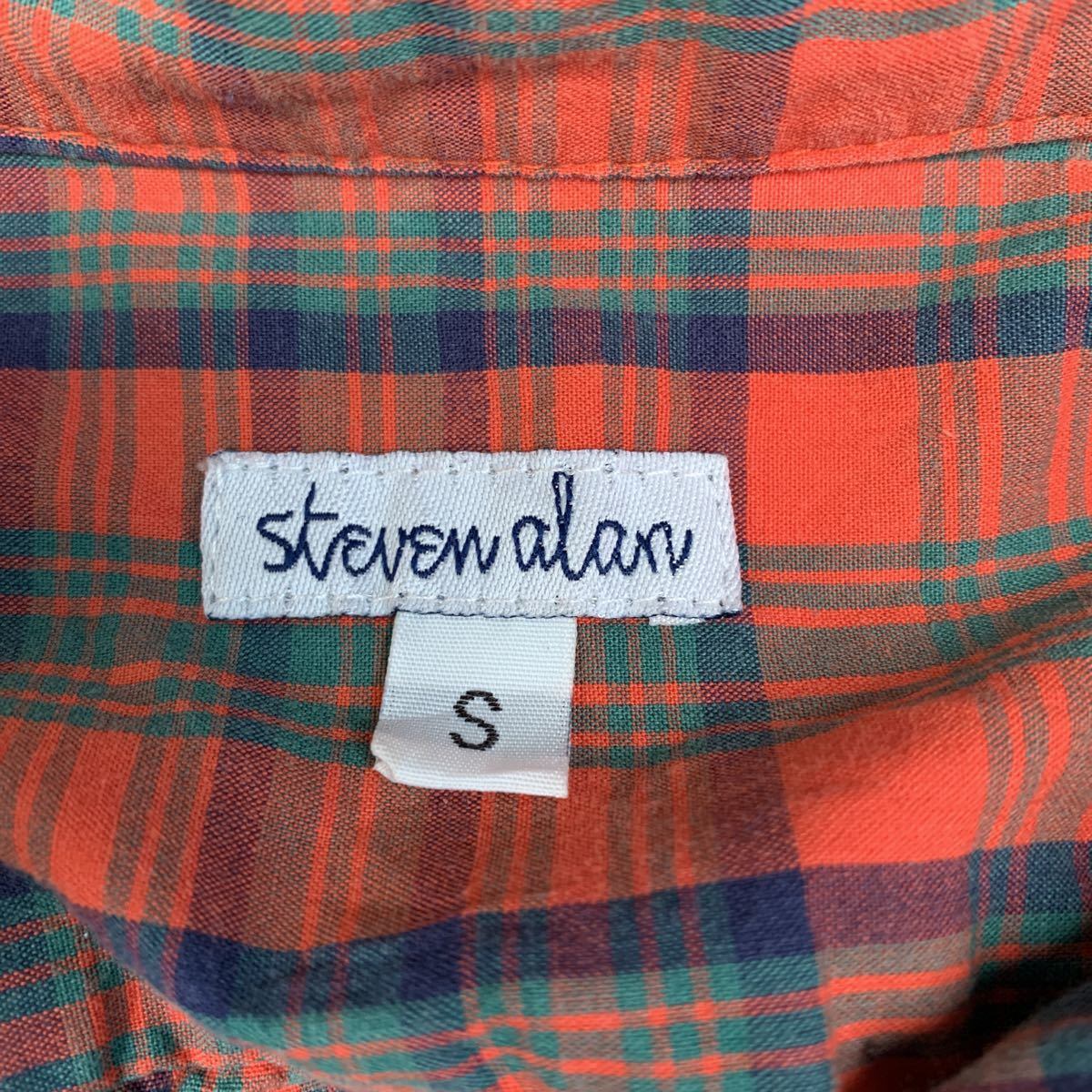 スティーブンアラン　チェックシャツシャツ