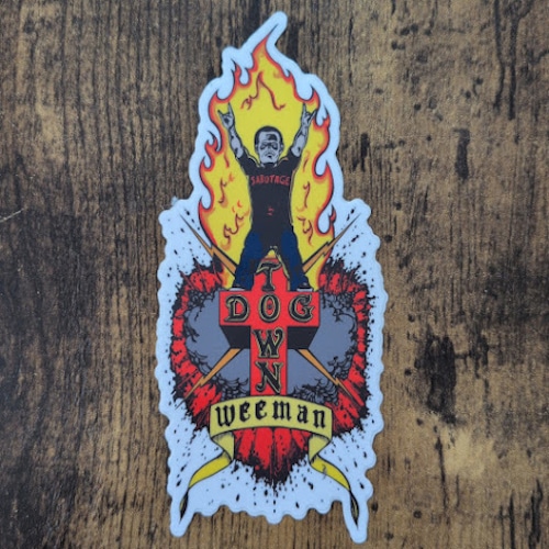 【ST-484】Dogtown Skateboard ドッグタウン STICKER スケートボード ステッカー WEEMAN