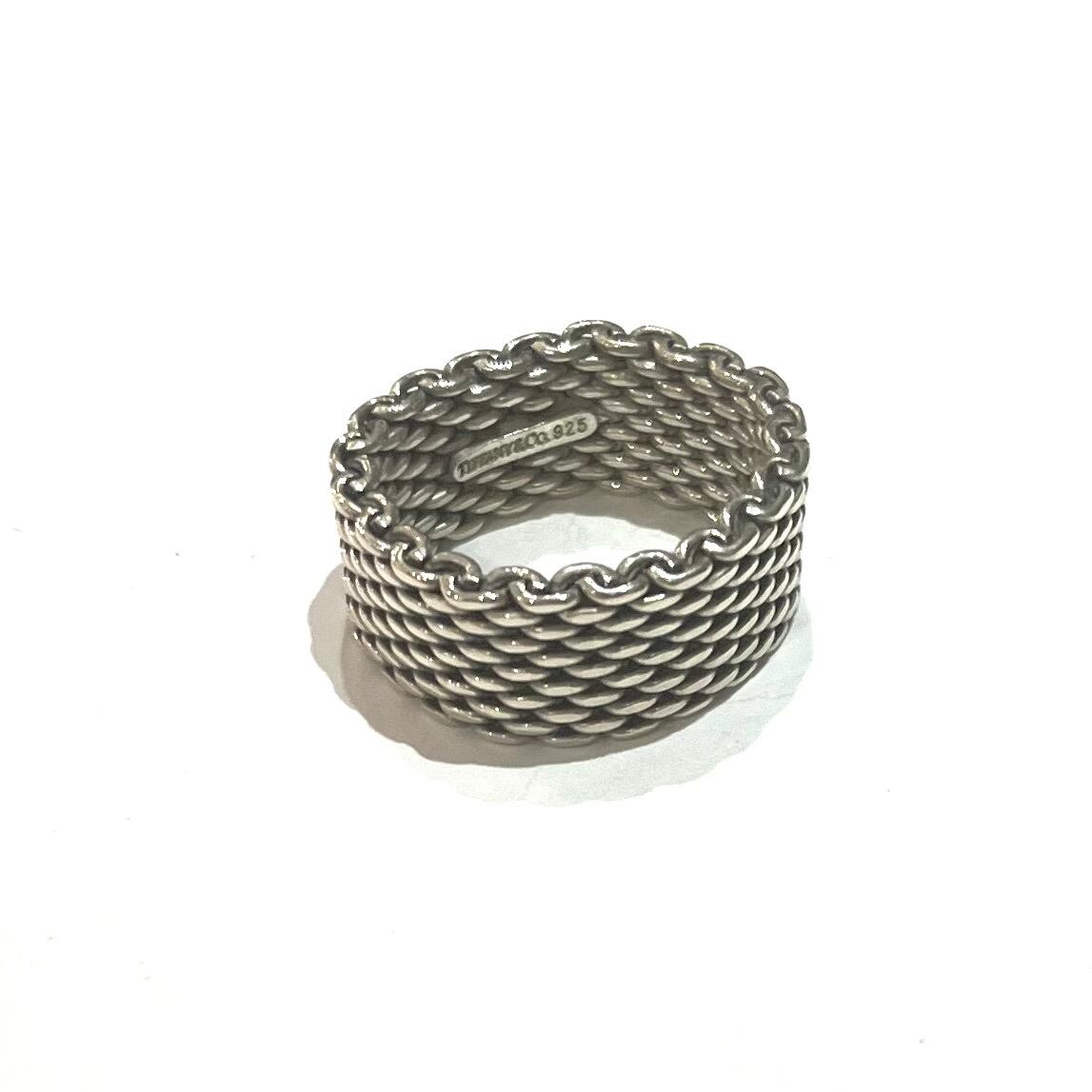 DCM株式会社19 値下げ中 ビンテージTiffany & Co. シルバ TIFFANY＆CO. 】2304 TIFFANY&CO 19号 サマセットメッシュリング
