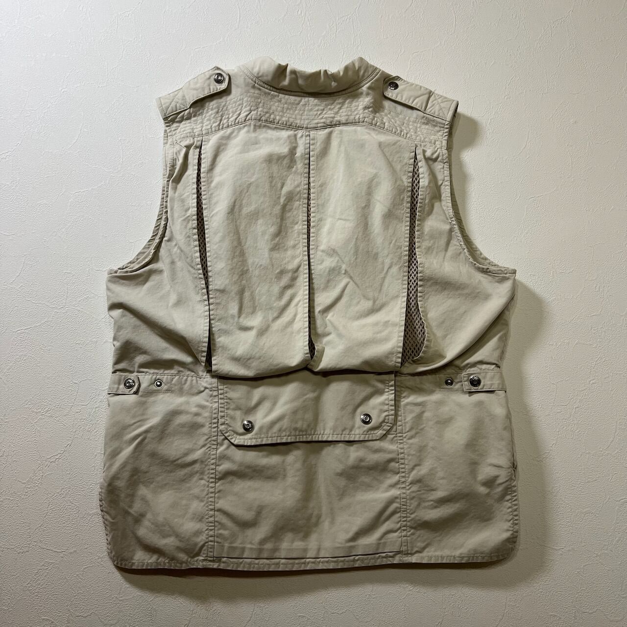 BANANA REPUBLIC メッシュ エポレット 多ポケット フィッシングベスト