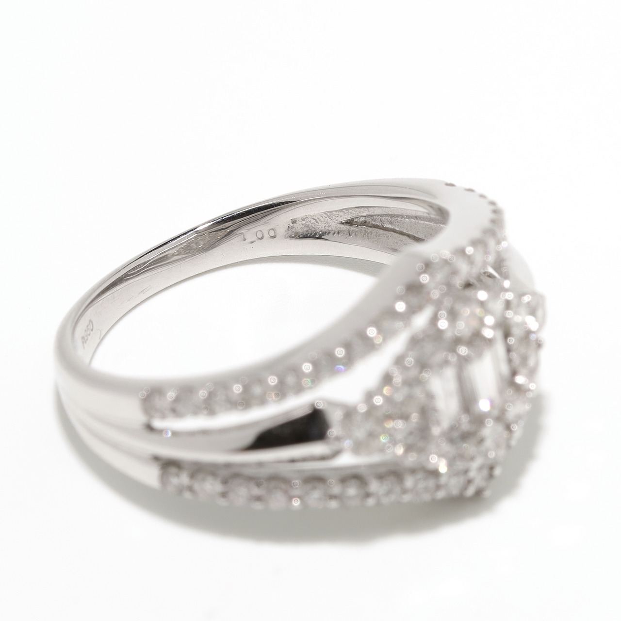 ダイヤモンド デザイン リング pt950 / 1.000ct