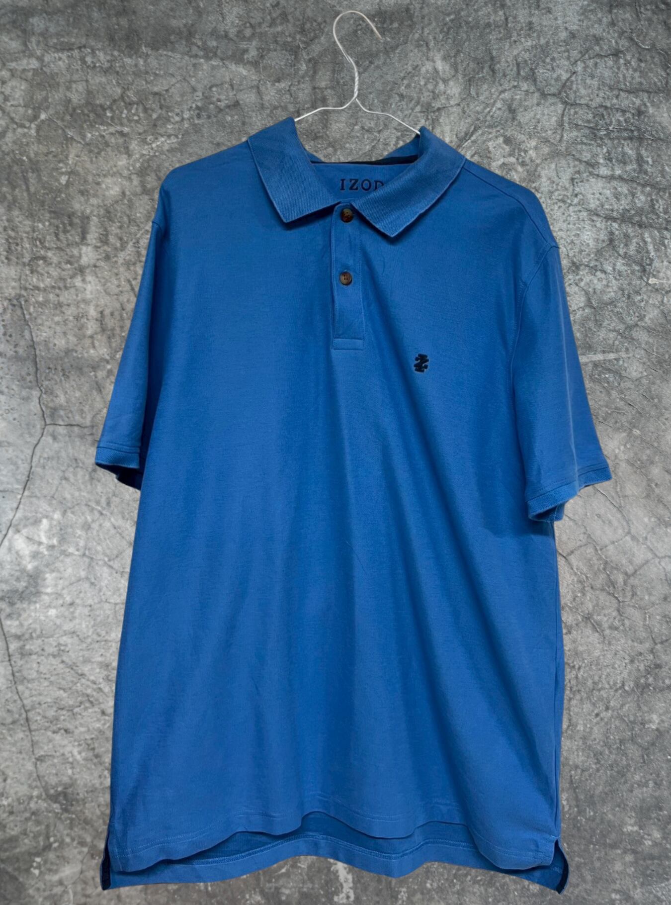 刺繍半袖ポロシャツ size:L