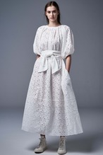 EMBROIDERY DRESS WHITE