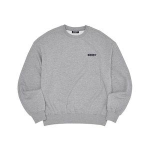 [NERDY] Stitch Logo Sweatshirt (2color) 正規品 韓国ブランド 韓国ファッション 韓国代行 トップス トレーナー