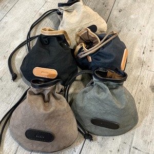 即納商品　OMUSUBI POUCH（チノクロス　ミニ巾着）