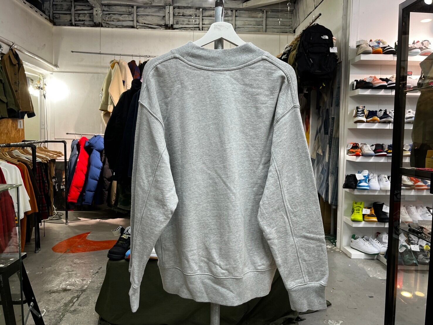 NIKE AS M NSW NIKE TREND OVERSHIRT DM5274-050 GREY LARGE 16636  