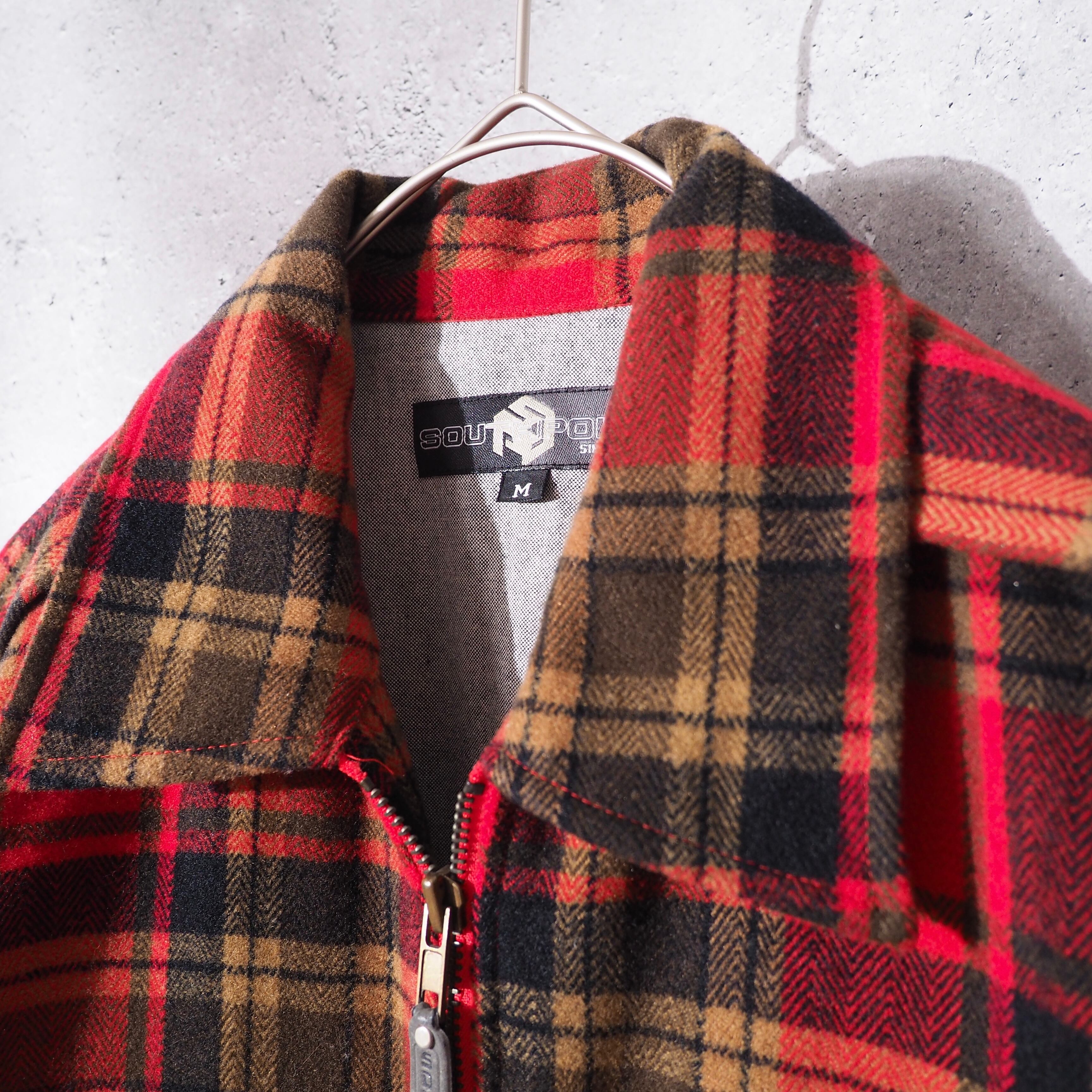 2000s " SOUTHPOLE " Flannel check Full zip shirt jacket