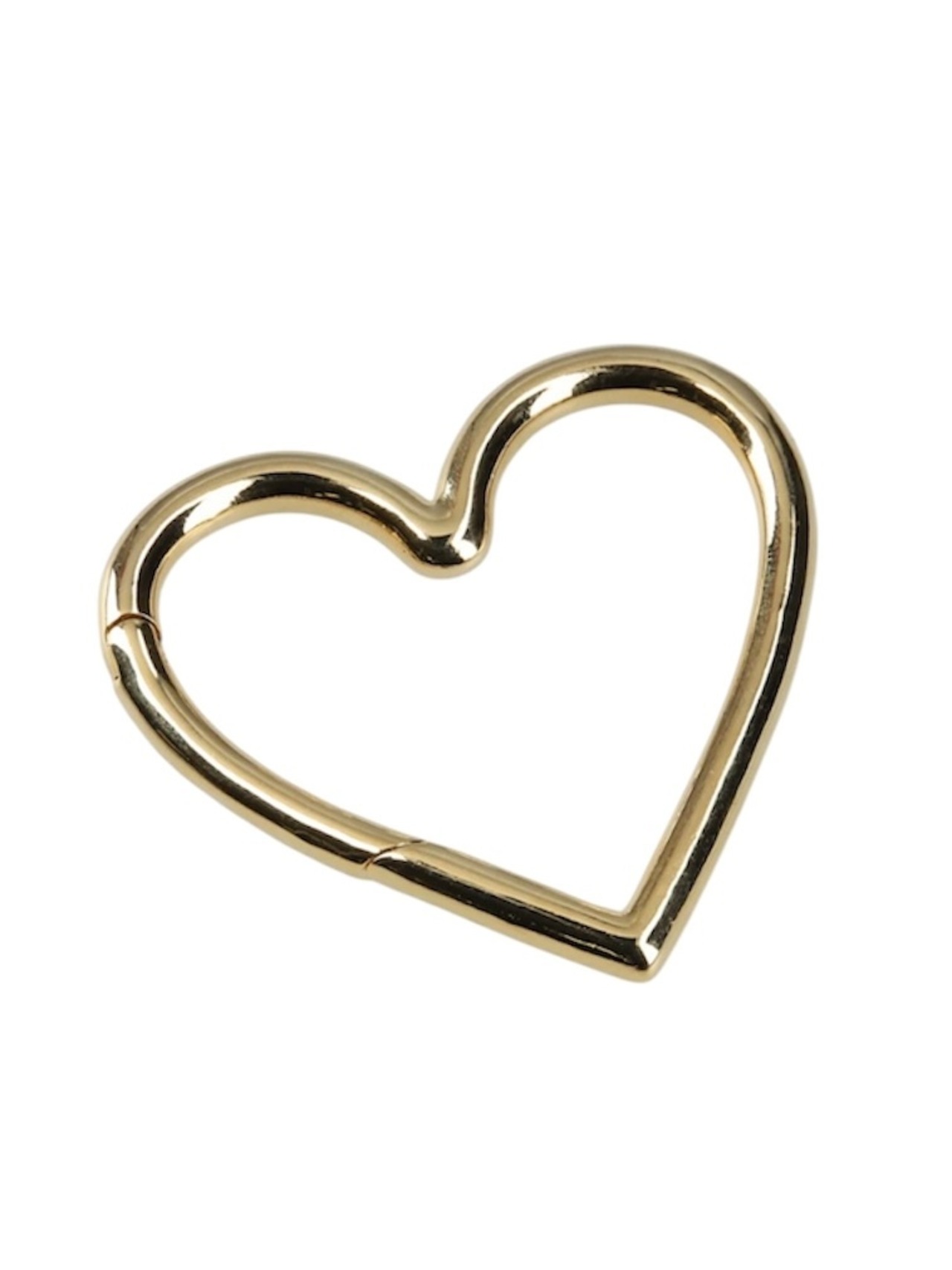 【25AW】BASICKS ベイシックス /GOLD PLATING HEART CARABINER / ハート カラビナ - 2