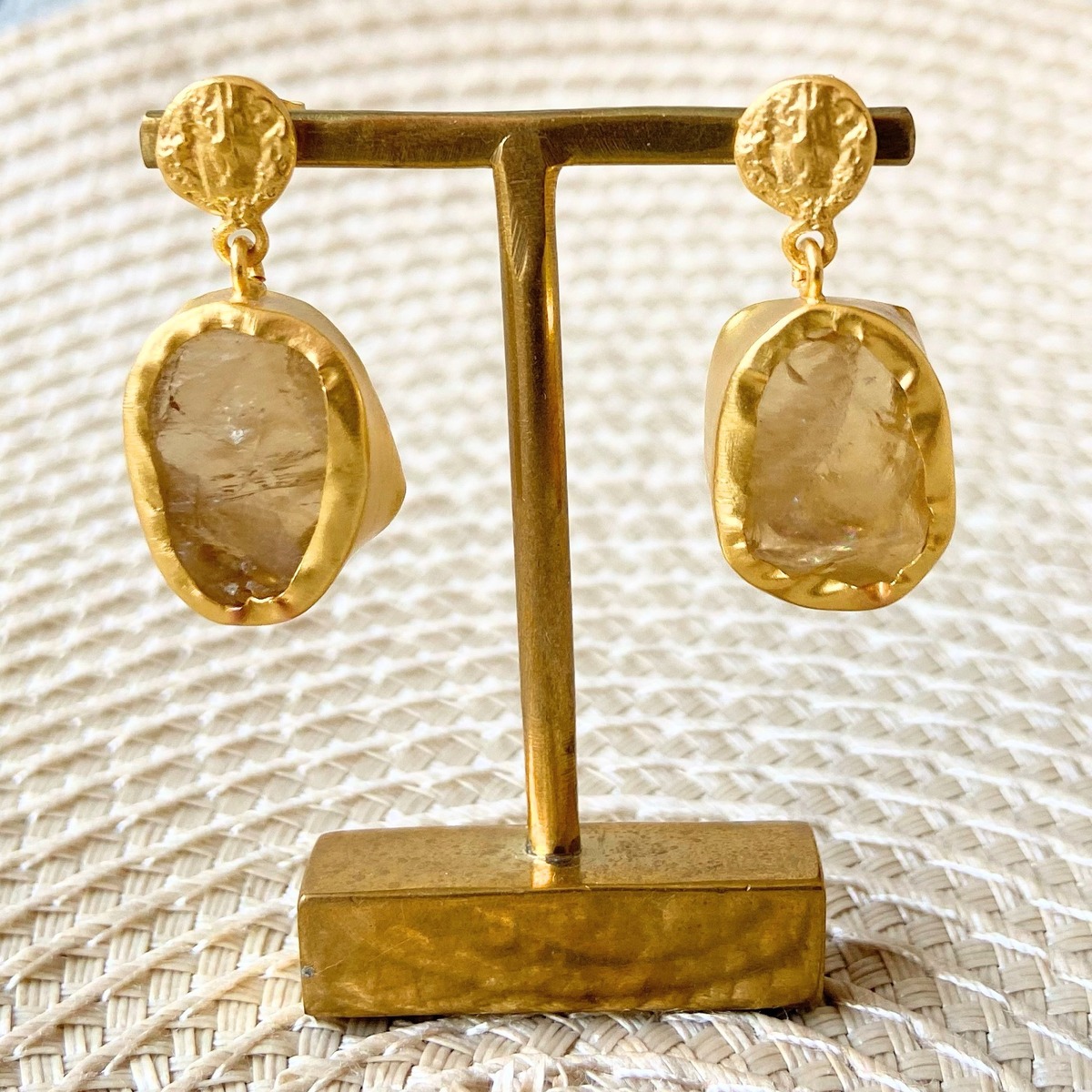 ZARIIN（ザリーン）ドロップピアス＜シトリン＞ | PRIYA jewelry