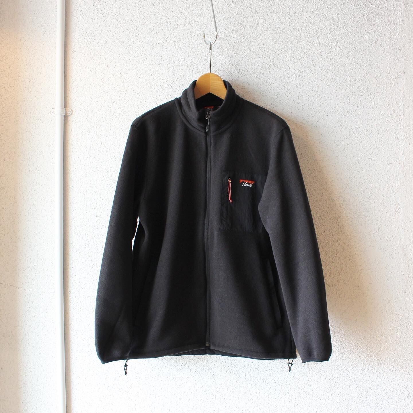 シュプリーム ポーラテック フリース ジップジャケット 裾ロゴ M 黒