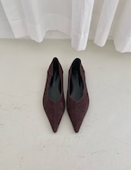 【新作5%OFF・3日間】Sharp Flat Shoes_2colors
