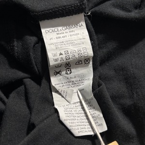 DOLCE&GABBANA black V neck tee
