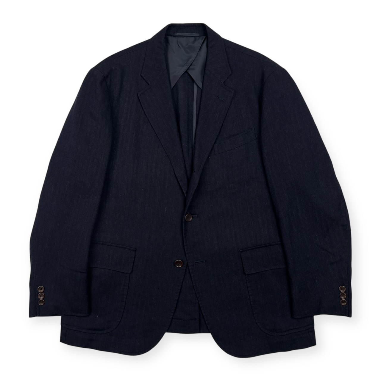 J.PRESS ジェイプレス Air Linen 段返3B テーラードジャケット サイズ BL /メンズ/ネイビー/オンワード樫山