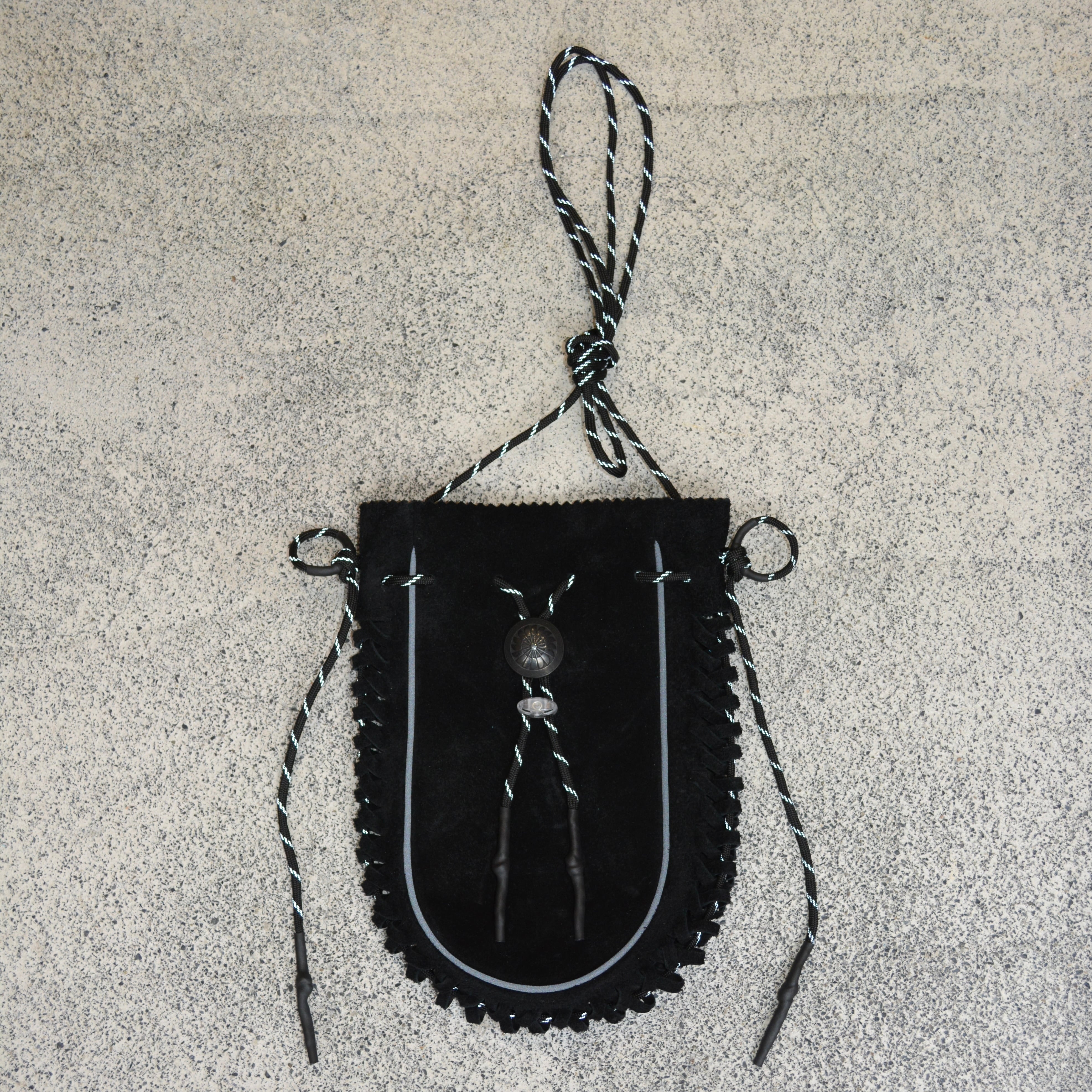 ボ*コ様 blackmeans ブラックミーンズ スウェードレザー メディスン blackmeans】SUEDE MEDICINE BAG (L.BLUE) | HEIGHTS Online Store
