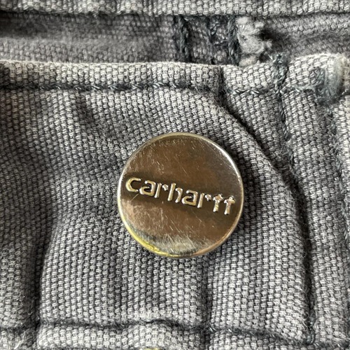 20s ニカラグア製 グレー ダブルニー Carhartt 34×30 詳細写真8