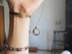Vintage USA Silver Moon Pendant Necklace