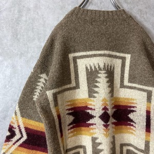 PENDLETON native crew neck knit size M 配送A　