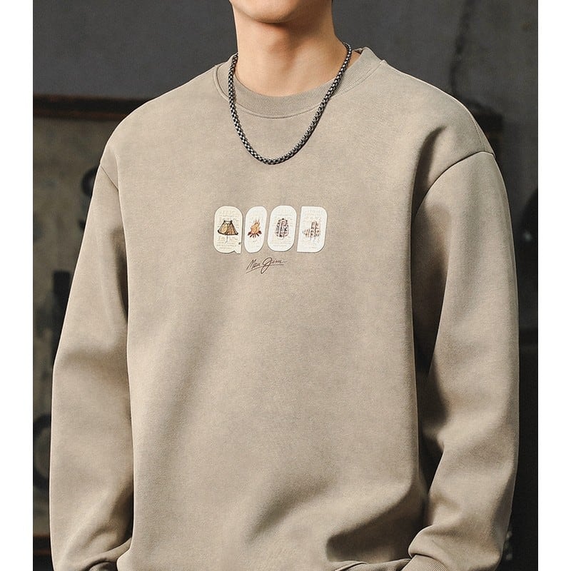 スウェットプルオーバートップス D0012