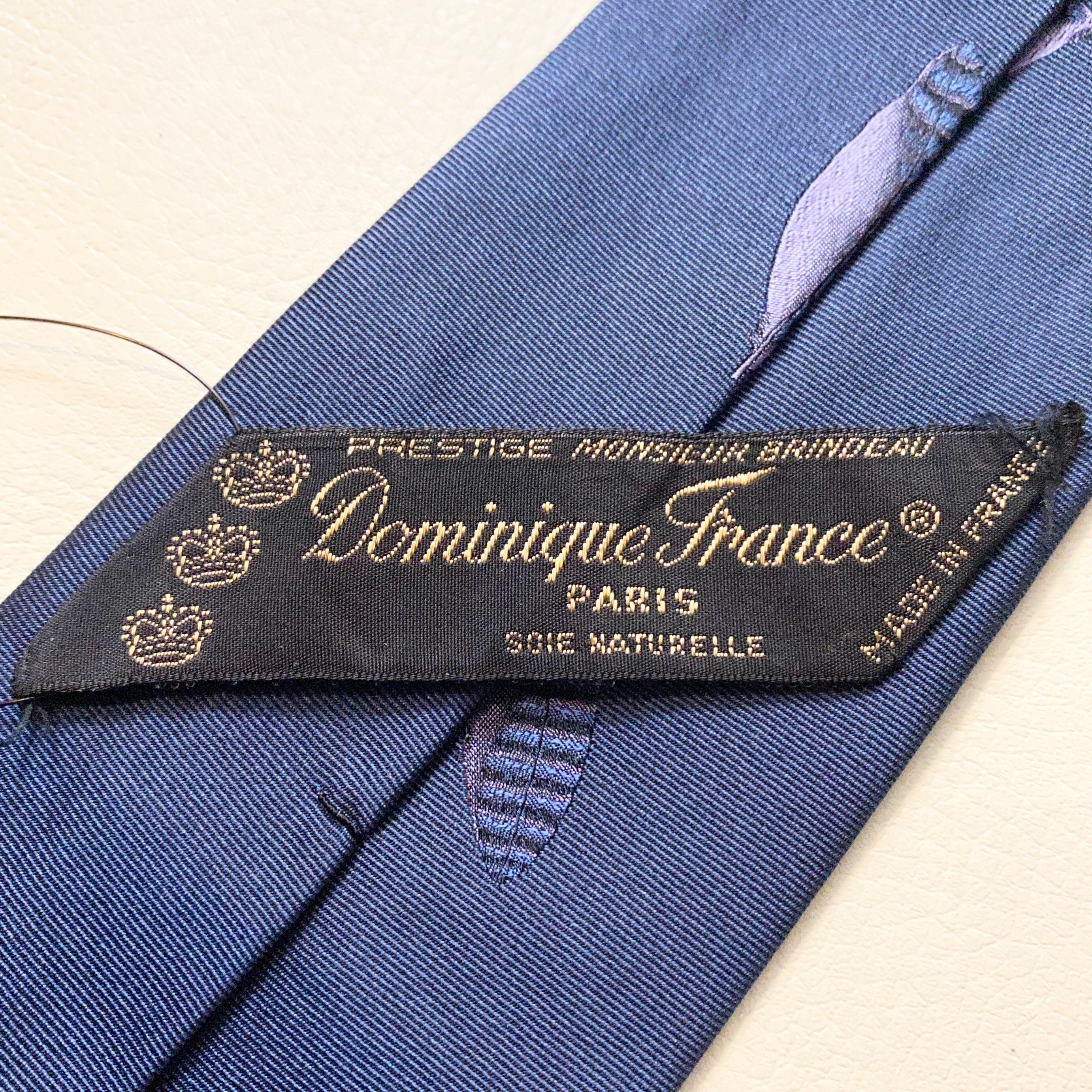 DOMINIQUE FRANCE feather woven silk tie | NOIR ONLINE