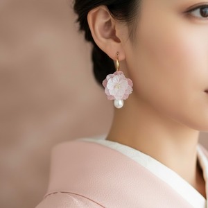 満ちる桜　4way 耳飾り