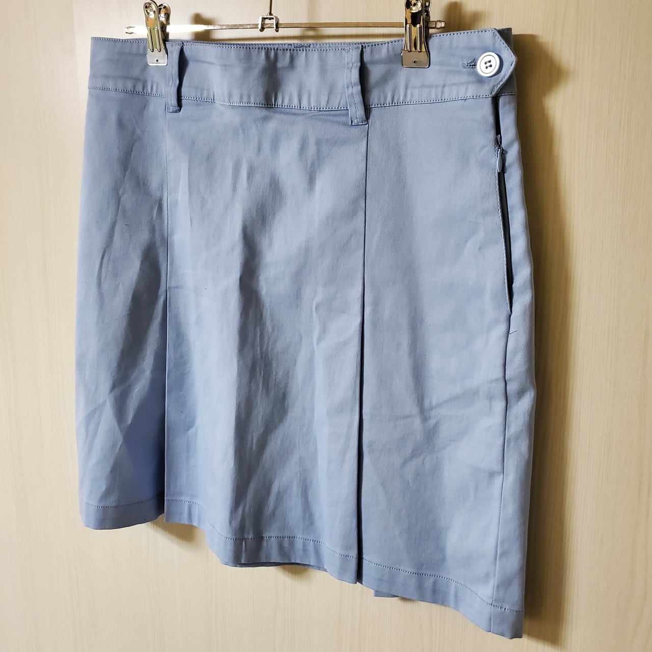 【USED】ゴルフウェア　スカート　水色　テニス　スポーツ　ミニ