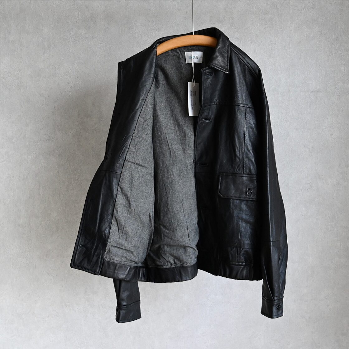 YOUSED】 FRENCH ANTIQUE LEATHER JACKET フレンチ アンティーク 