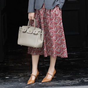 Aラインプリントスカート 2type W00800