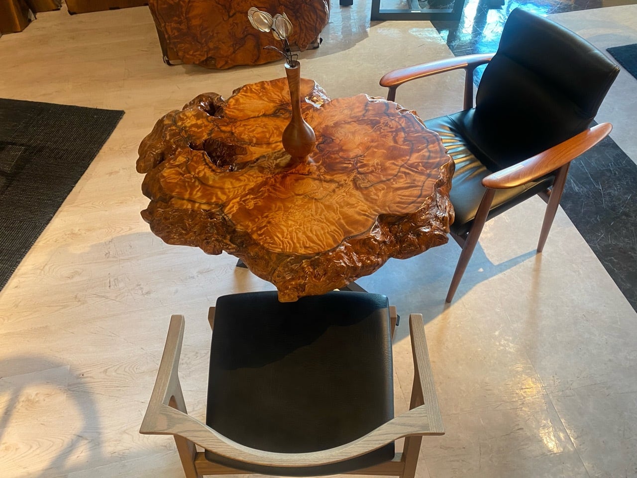 Premium】屋久杉（ヤクスギ）_900×800×65_浅草店_テーブル天板/バール