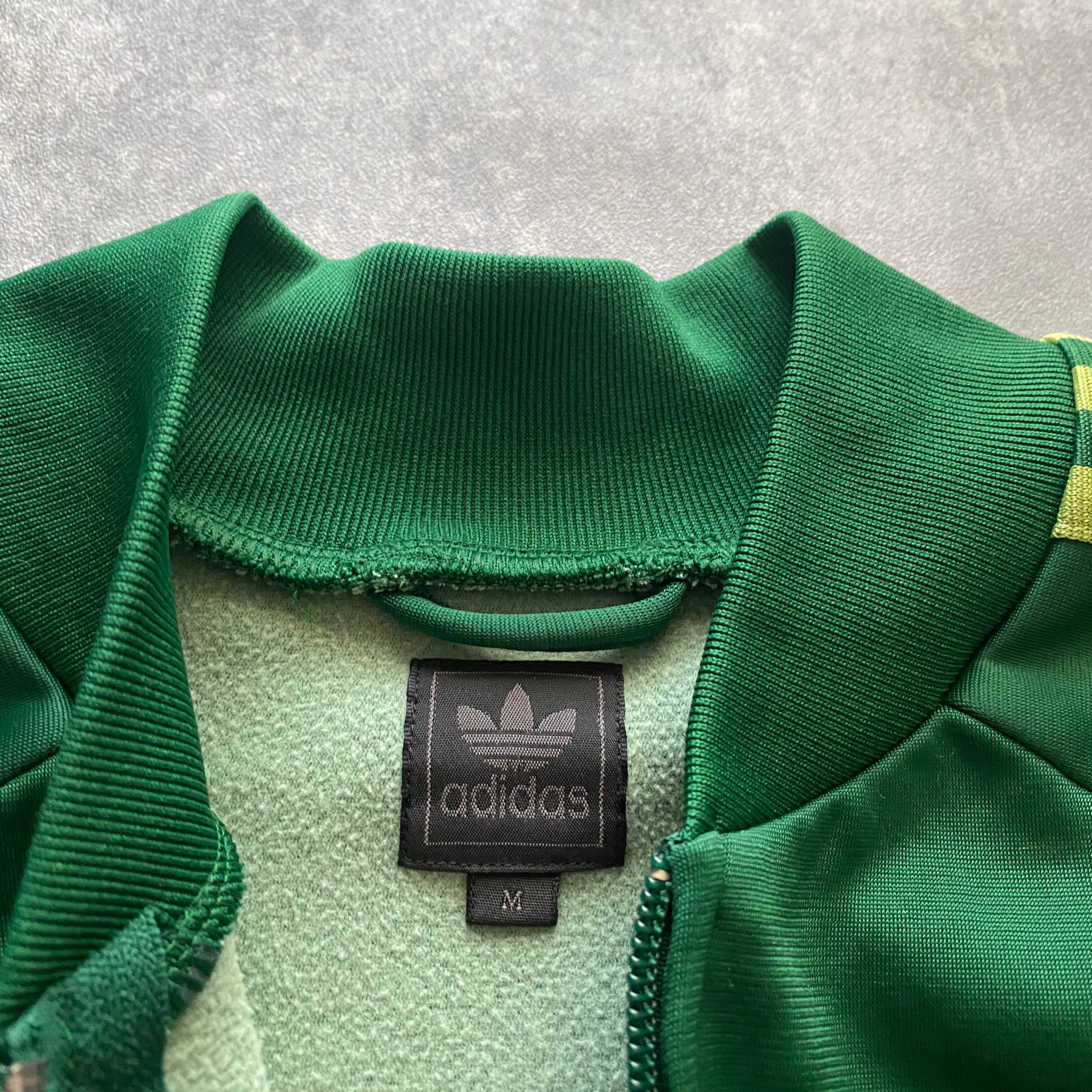 アディダス トレフォイル　刺繍ワンポイントロゴ　ATP復刻　グリーン　ジャージ　トラックジャケット