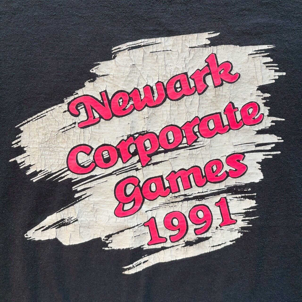 90's USA製 SCREEN STARS シングルステッチ Tシャツ ブラック ビビット