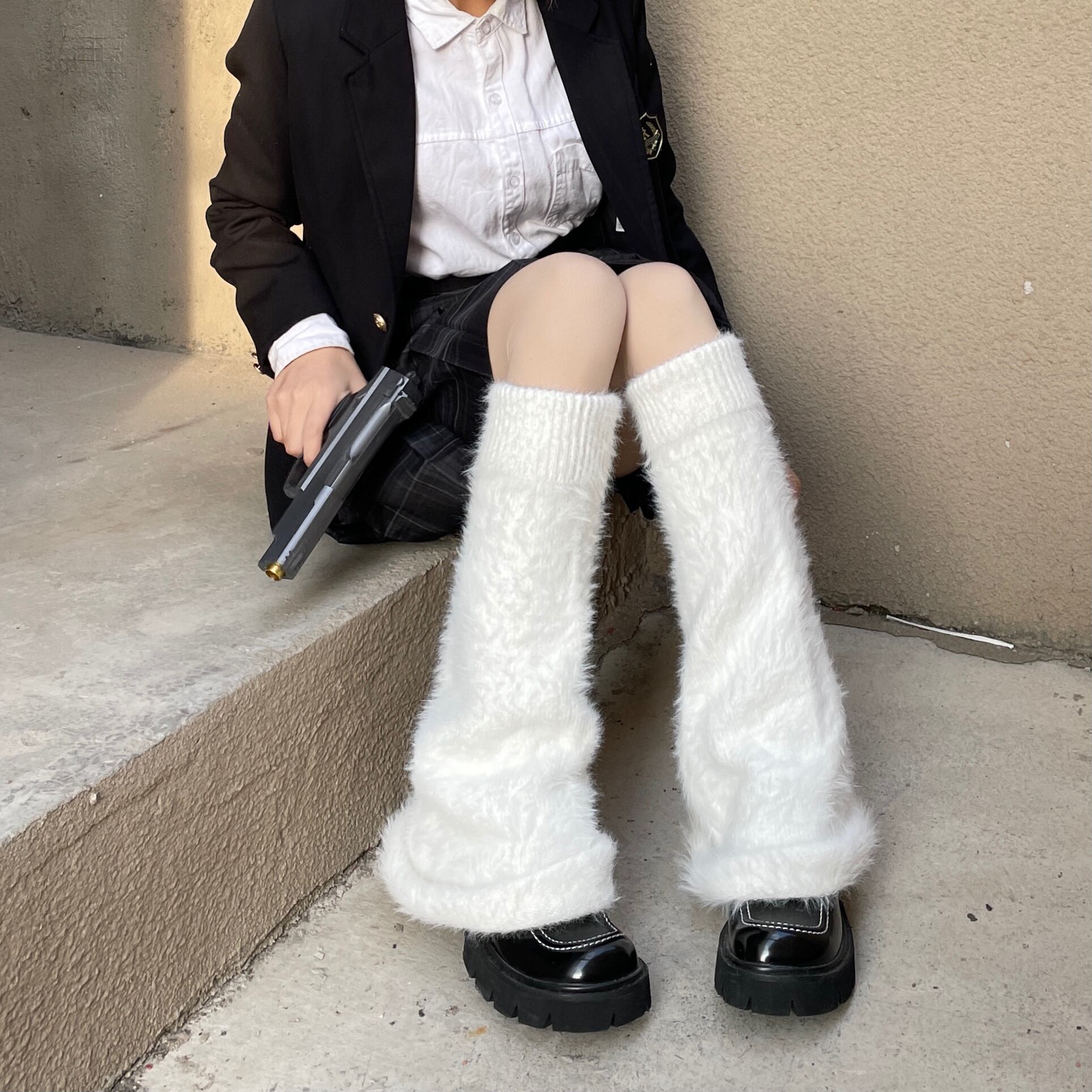 218 レディース ゴシック 地雷系 可愛い ロリータ コスプレ レッグウォーマー G3i0h0 Lachouette