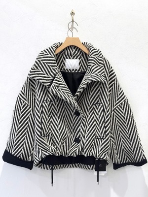 ウールツイードショートコート