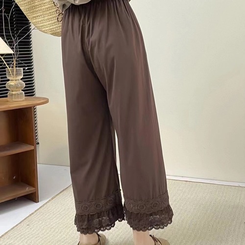 2色/裾レースペチパンツ ・12503