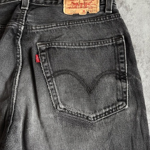【W32 L34】00s usa levi's ブラック 550 詳細写真18