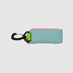 vibram light case (mint×clear) with pink glowing zip