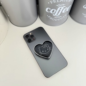 Black pink heart Kitty Griptok 【 2type 】No.Z082