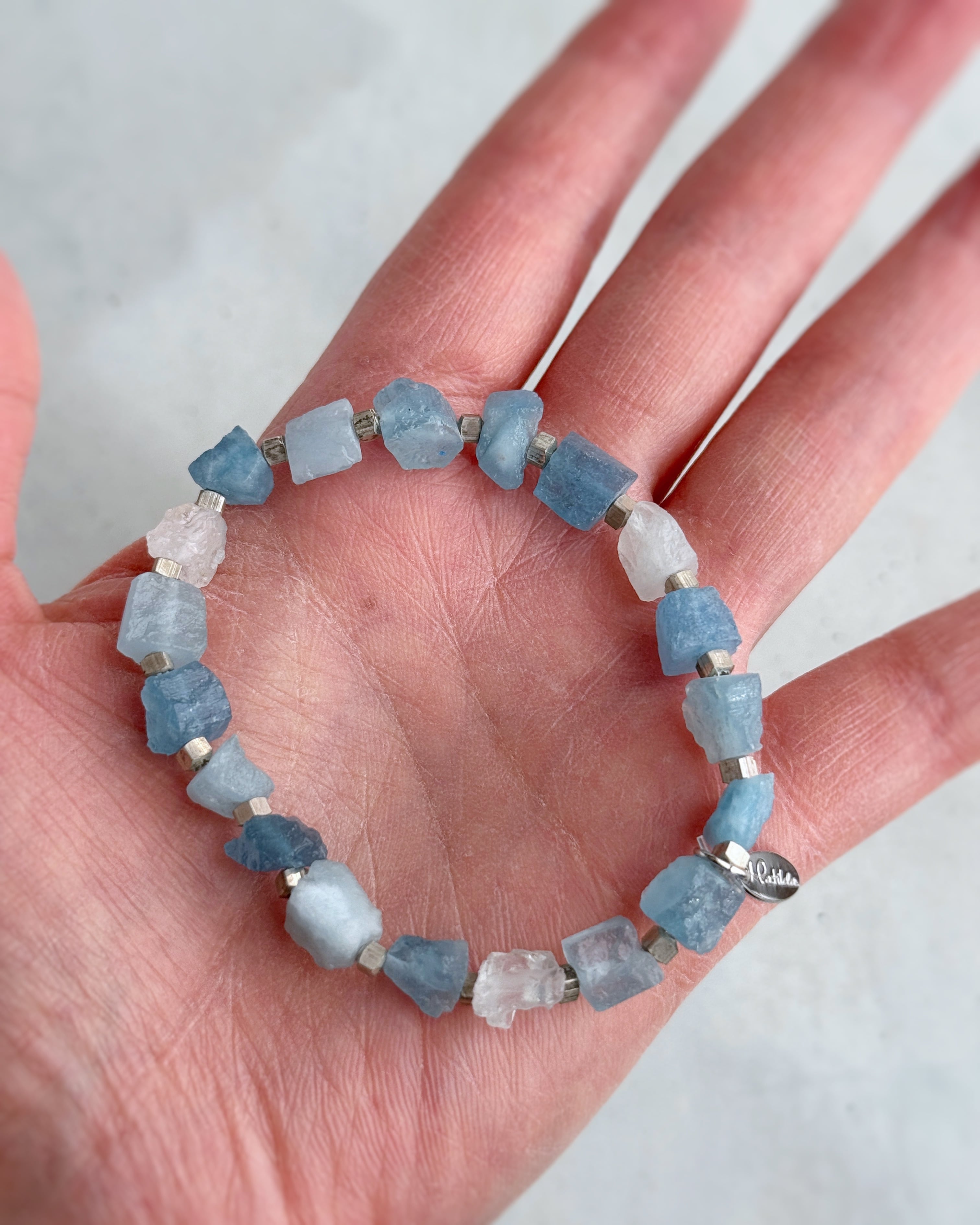 rough rock bracelet(サンタマリアアクアマリン)