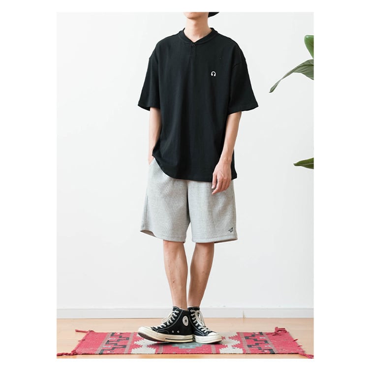 ★HENRY COLOR EMBROIDERY T-SHIRT　18055