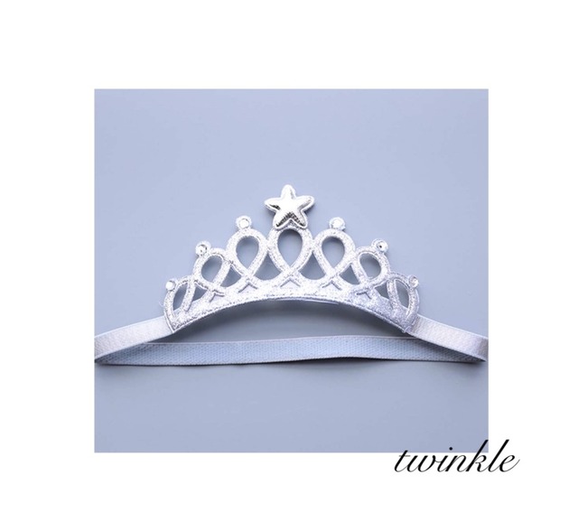 即納シルバーティアラ　ヘアバンド　
