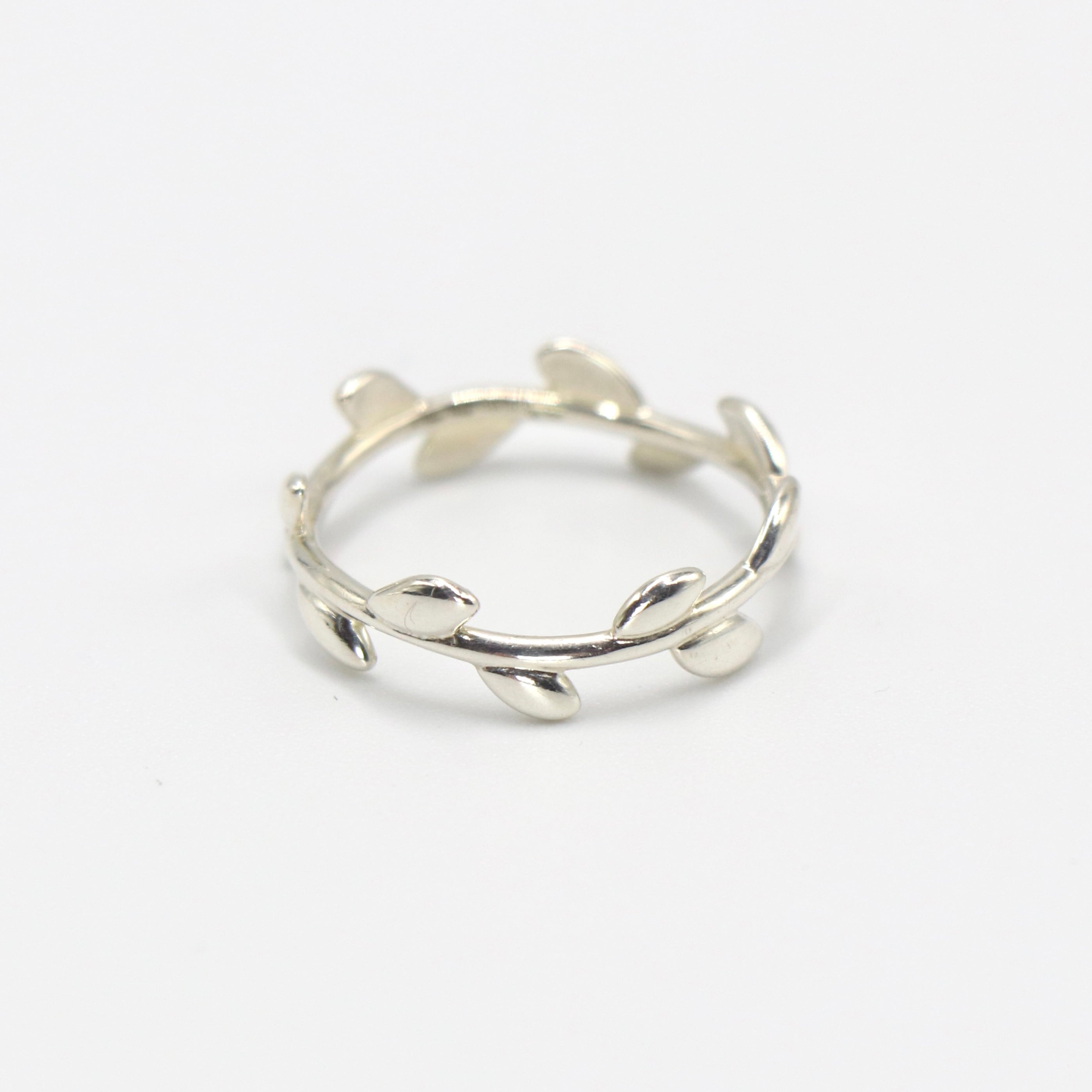 3/21掲載 Tiffany&Co. 約17.5号 オリーブリーフリング シルバー925 ティファニー