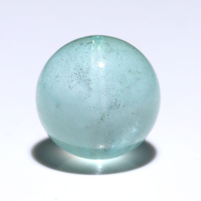 〔Z65-4〕希少 約14.3mm グリーンアクアマリン Green Aquamarine 粒売り グリーンベリル