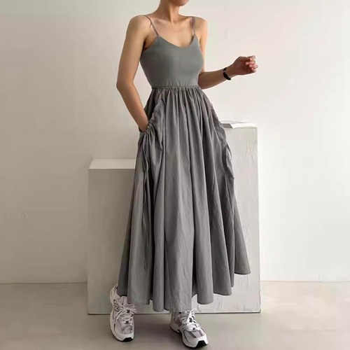 camisole switching dress　10545